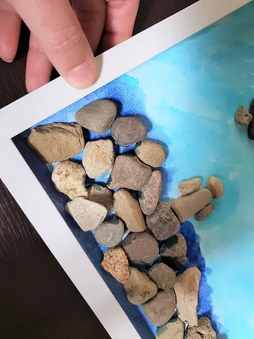 framing your pebble art