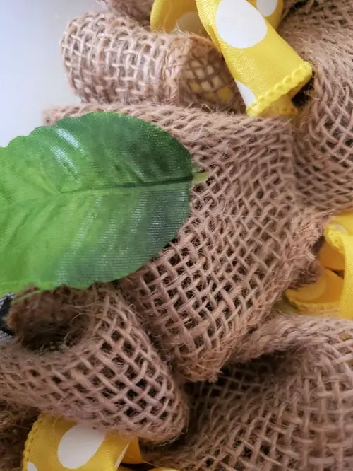 Gluing leaves and flowers