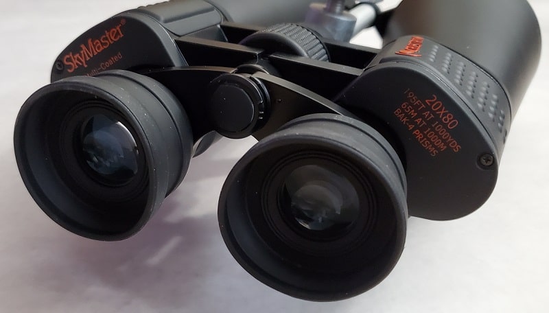 Celestron 20x80 binoculars eyecup closeup